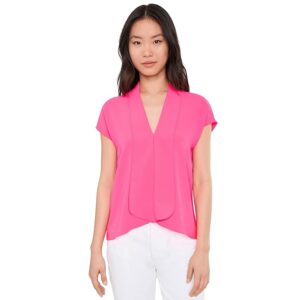 Trina Turk Turin Top Women's Clothing Magenta Milano: XS (US Women's 0-2)