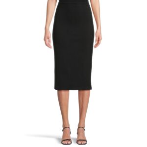 Commando Neoprene Ceo Midi Skirt Women's Skirt Black: MD (8-10)