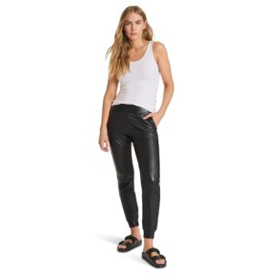 Commando Faux Leather Joggers SLG45 Women's Casual Pants Black: XS 28