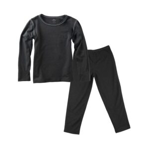 Hot Chillys Kids Bi-Ply Set (Toddler) Kid's Active Sets Black: 4T Toddler