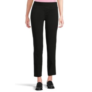 Elliott Lauren Control Stretch Pull-On Ankle Pants with Back Slit detail Women's Casual Pants Black: 2 29