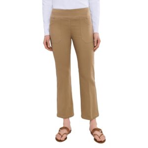 Elliott Lauren Modern Twill - Pull on Pants with Back Pockets Women's Clothing Olive: 6 26