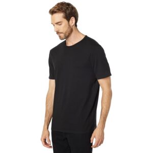 Vince Garment Dye Short Sleeve Crew Men's Clothing True Black: SM