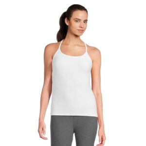 Beyond Yoga Spacedye Slim Racerback Cami Women's Sleeveless Cloud White: MD