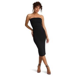 Commando Butter Luxe Strapless Midi Dress Women's Dress Black: LG