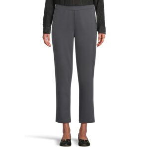 Eileen Fisher Slim Ankle Pant Women's Dress Pants Ebony: MD One Size