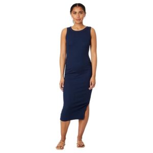 Michael Stars Wren Midi Dress with Slit Women's Clothing Nocturnal: XS (US 0-2)