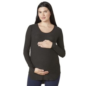 Beyond Yoga Featherweight Count On Me Maternity Crew Pullover Women's Clothing Darkest Night: XS