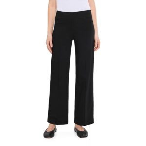 Elliott Lauren Control Stretch Wide Leg Pants with Back Pocket Women's Clothing Black: 6 28
