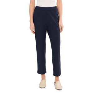 Eileen Fisher Washable Stretch Crepe Ankle Kick Pant Women's Clothing Ink: XS 28