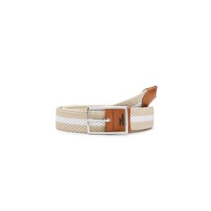 johnnie-O Reversible Stripe Men's Belts Light Khaki: 2XL