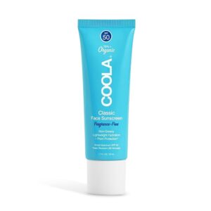 COOLA Organic Face Sunscreen SPF 50, 1.7fl oz Suncare Skincare No Color: 1.7oz (Pack of 1)