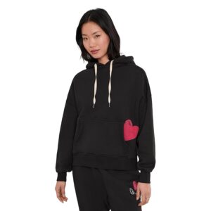 Spiritual Gangster Power Of Love Malibu Hoodie Women's Sweatshirt Black: LG