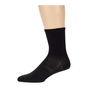 Darn Tough Vermont Run Micro Crew Ultra-Lightweight Men's Crew Cut Socks Shoes Black: SM (US 5.5-7.5)