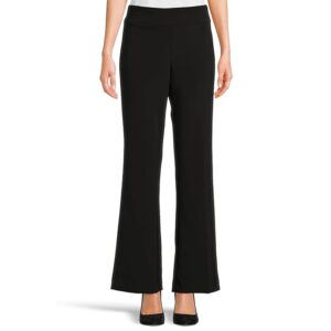 Krazy Larry Microfiber Long Slight Flare Pants Women's Casual Pants Black: 0 32