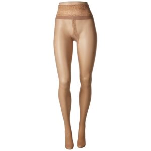 Commando Sexy Sheers with Lace Waistband H10T14 Sheer Hose Medium Nude: SM One Size