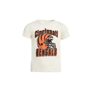 Junk Food Clothing Kids NFL Cincinnati Bengals Helmet Tee (Little Kid/Big Kid) Kid's T Shirt Vintage White: LG (10-11 Big Kid)