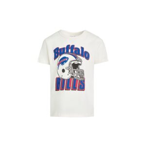 Junk Food Clothing Kids NFL Bills Helmet Short Sleeve T-Shirt (Little Kid/Big Kid) Kid's T Shirt Vintage White: SM (6-7 Little Kid/Big Kid)