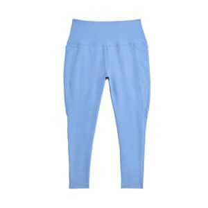 Beyond Yoga Plus Size Spacedye Out Of Pocket High Waisted Midi Leggings Women's Casual Pants Wild Flower Blue Heather: 1X US Women's 18-20) 25