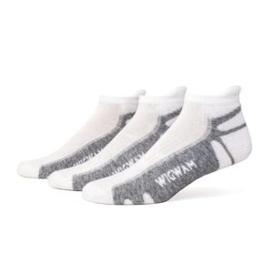 Wigwam Thunder Low 3-Pack Crew Cut Socks Shoes White/Grey: XL (US Men's Shoe 12-15)