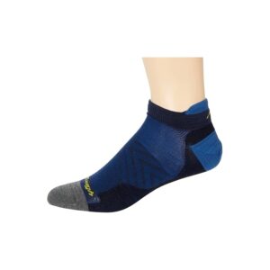 Darn Tough Vermont Run No Show Tab Ultra-Lightweight Men's Crew Cut Socks Shoes Eclipse: XL (US 12.5-14.5)