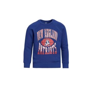 Junk Food Clothing Kids NFL New England Patriots Hot Route Fleece (Little Kid/Big Kid) Kid's Sweatshirt Liberty: SM (6-7 Little Kid/Big Kid)