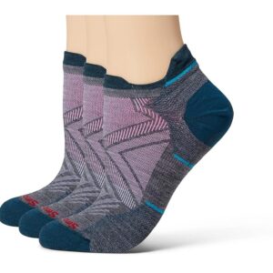 Smartwool Run Zero Cushion Low Ankle Socks 3-Pack Women's Crew Cut Socks Shoes Medium Gray: SM (Women's Shoe 4-6.5)
