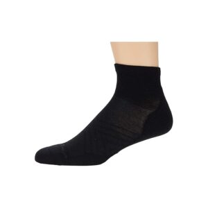 Darn Tough Vermont Run Coolmax 1/4 Ultra-Lightweight with Cushion Men's Crew Cut Socks Shoes Black: MD (US 8-9.5)