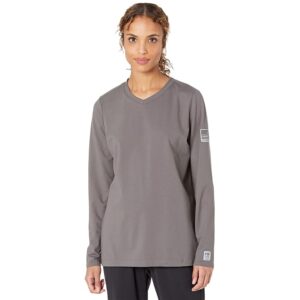 Tyndale FRC Versa V-Neck Long Sleeve Shirt Women's Clothing Carbon: LG Regular