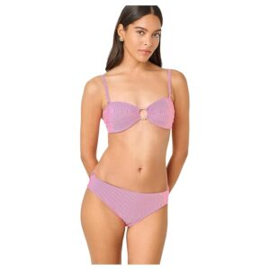 Lilly Pulitzer Katara Bandeau Top Women's Clothing Cherry Blossom Pink Seersucker Stripe: 6