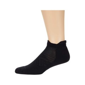 Darn Tough Vermont Run Coolmax No Show Tab Ultra-Lightweight with Cushion Men's Crew Cut Socks Shoes Black: MD (US 8-9.5)