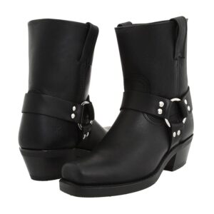 Frye Harness 8R W Women's Boots Black Leather: 6 B - Medium