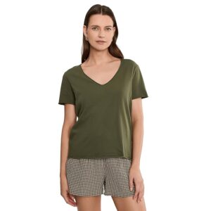 Michael Stars Vera Raw Hem Tee Women's Clothing Topiary: SM (US 4-6)