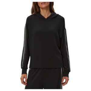 Michael Stars Taryn Hoodie Women's Sweatshirt Black: MD (US 6-8)