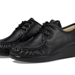 SAS Bounce Lace Up Comfort Moc Women's Shoes Black: 6 S - Slim (AAA)