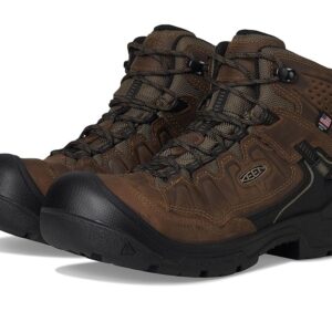 KEEN Utility Targhee IV Waterproof Work Boot (Carbon Toe) Men's Hiking Boots Dark Earth/Black: 8.5 D - Medium
