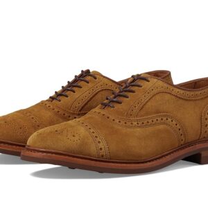 Allen Edmonds Strandmok Cap Toes Men's Lace Up Wing Tip Shoes Wheat Suede: 11.5 D (M)