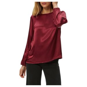 Michael Stars Lali Crew Neck Blouse Women's Clothing Garnet: MD (US 6-8)