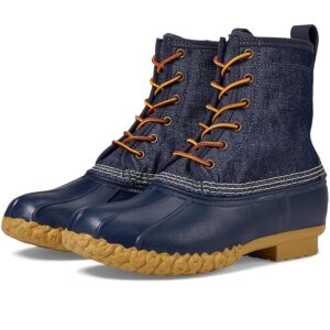 L. L.Bean Bean Boot 8 Denim Insulated Flannel Lined Women's Boots Dark Denim/Bright Navy/Gum/Classic Navy: 7 B - Medium