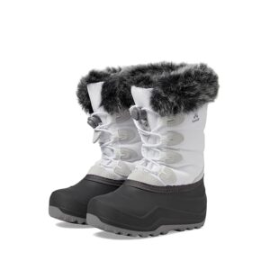 Kamik Kids Snowangel (Toddler/Little Kid/Big Kid) Girls Shoes White/Black Sole: 10 Toddler M