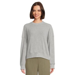 Michael Stars Marty Crew Neck Pullover Women's Sweater Heather Grey: SM (US 4-6)