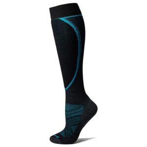 Smartwool Ski Targeted Cushion Over-the-Calf Socks Women's No Show Socks Shoes Charcoal: SM (Women's Shoe 4-6.5)