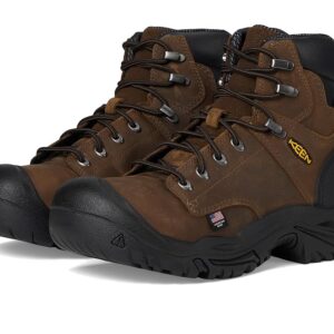 KEEN Utility Mt Vernon II 6 Waterproof Boot (Steel Toe) Men's Hiking Boots Dark Earth/Black: 7.5 D - Medium