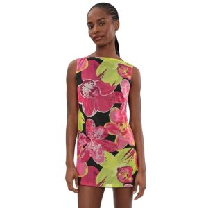 Show Me Your Mumu Kiki Mini Dress Women's Dress Tropic Nights Mesh: XL