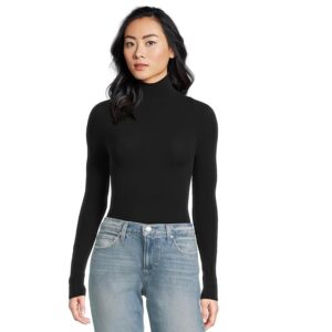 Commando Ballet Mock Neck Bodysuit Thong KT017 Women's Jumpsuit & Rompers One Piece Black: One Size