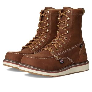 KEEN Utility Liberty 8 Waterproof Boot (Soft Toe) Men's Work Boots Leather Brown/Birch: 8 EE - Wide