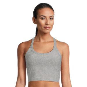 Beyond Yoga Spacedye On The Up Cropped Tank Women's Workout Silver Mist: LG