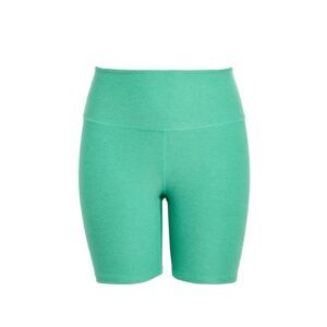 Beyond Yoga Plus Size High Waisted Biker Shorts Women's Shorts Bright Emerald Heather: 1X US Women's 18-20) 7