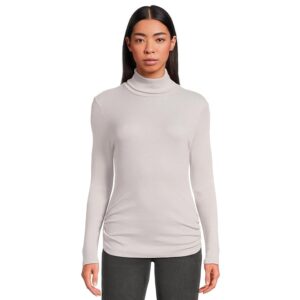 Michael Stars Nessa Turtleneck Tee Women's Clothing Hematite: One Size (US 0-12)