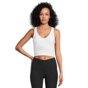 Beyond Yoga Spacedye Good Day Cropped Tank Women's Clothing Cloud White: LG